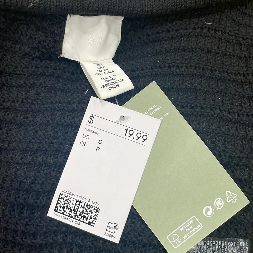 H&M NWT Knot Ruffle Top - Picture 12 of 12